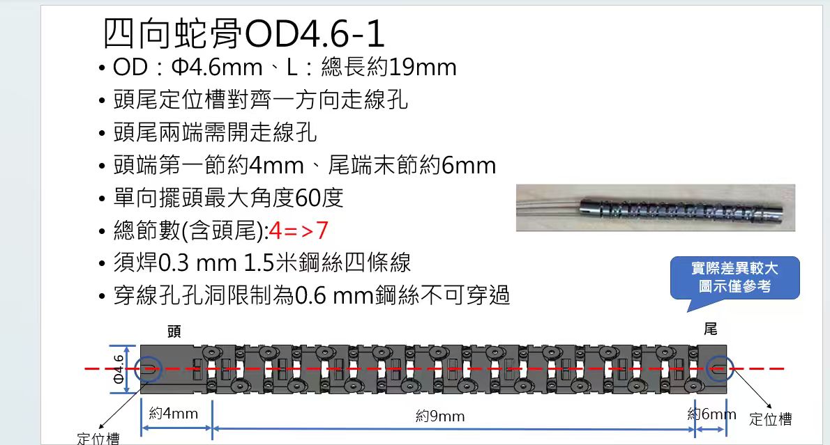 Endoscopic snake bone