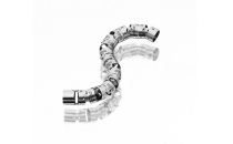 What endoscopic applications are riveted serpentine bones used in?